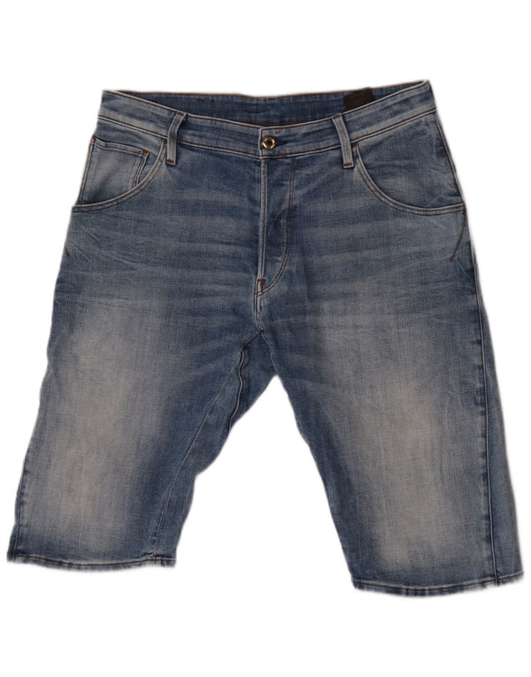 Shorts jeans masculino G-Star W34 grande algodão azul