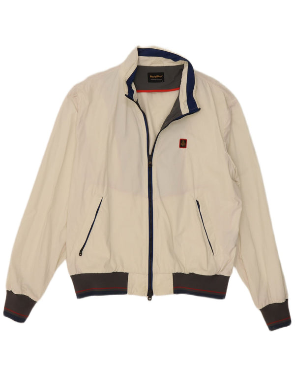 Jaqueta bomber masculina Refrigiwear tamanho 56 2XL poliamida Colourblock off white