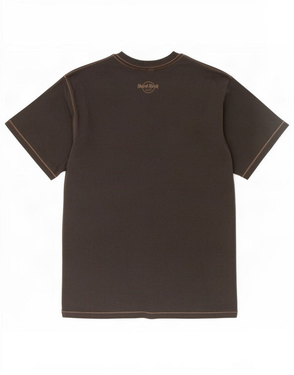 Camiseta masculina com estampa Hard Rock Cafe Venice, algodão cinza médio