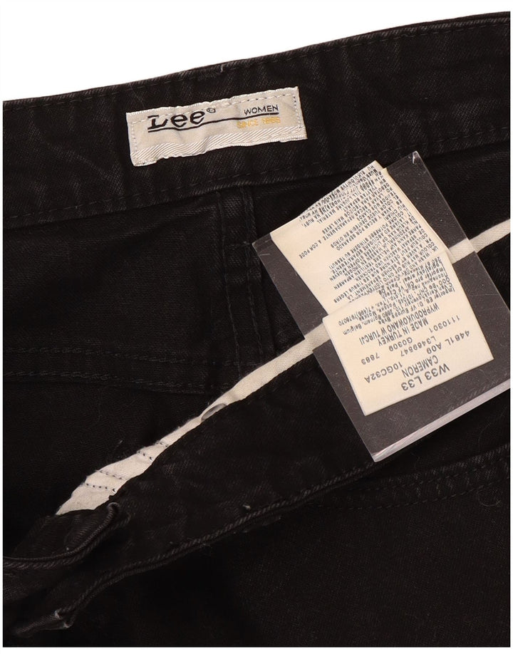 Calça jeans feminina Cameron de cintura alta com corte bootcut LEE W33 L33 preta