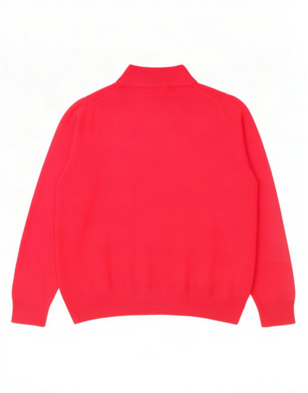 Suéter feminino Marks & Spencer com gola tartaruga UK 20 2XL acrílico rosa
