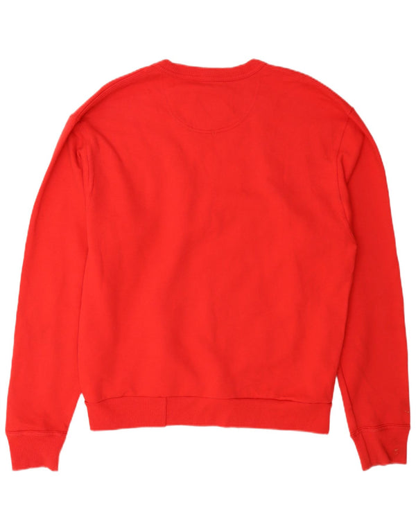 Champion moletom masculino jumper médio algodão vermelho
