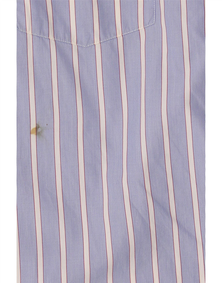 Camisa masculina Massimo Dutti EU 42 grande listrada azul