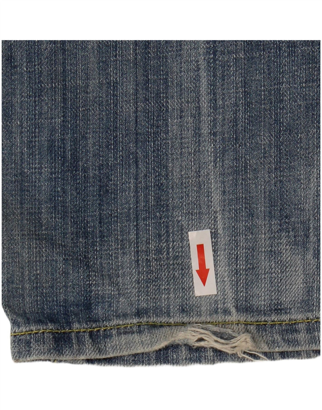 Armani Masculino Distressed Slim Jeans W32 L34 Azul Algodão