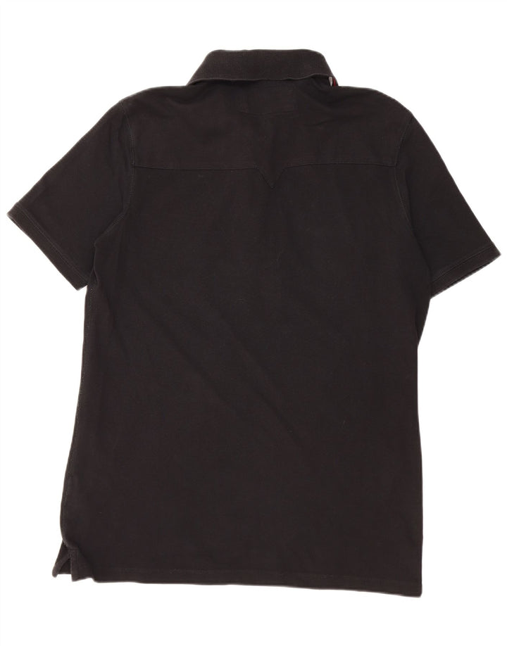 Camisa polo masculina Guess grande de algodão preto