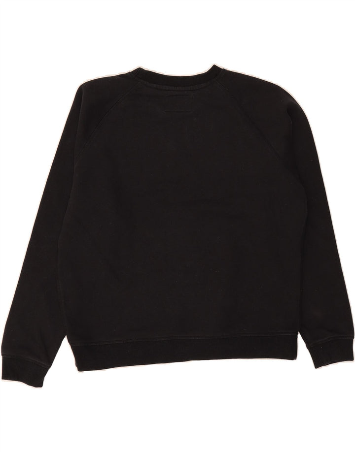 JACK WILLS Womens Oversized Sweatshirt Jumper UK 14 Large Black Cotton Vintage Jack Wills and Second-Hand Jack Wills from Messina Hembry 