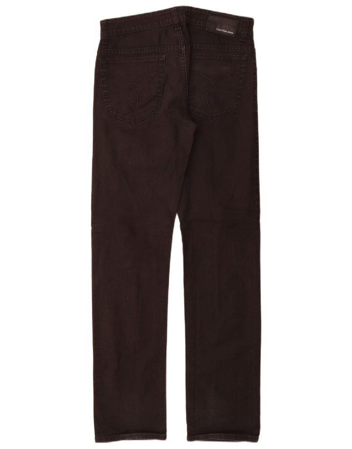 Calça jeans reta masculina Calvin Klein W30 L34 algodão preto