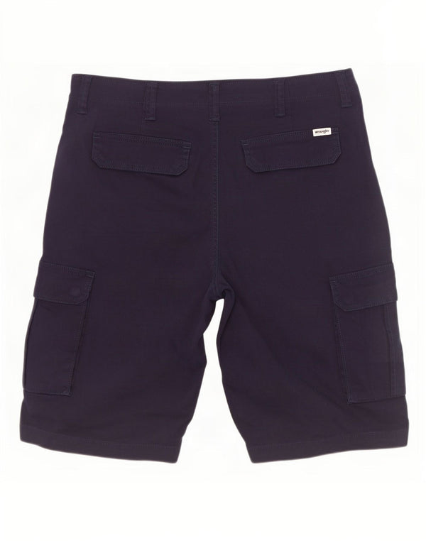 Wrangler Mens Casey Cargo Shorts W33 Médio Azul Marinho Algodão