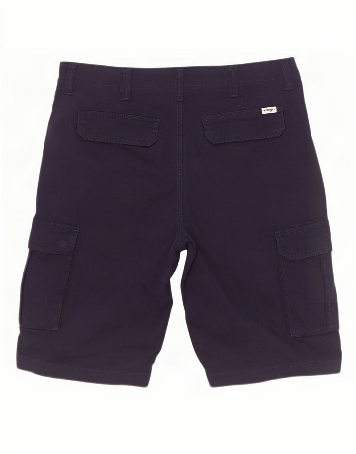 Wrangler Mens Casey Cargo Shorts W33 Médio Azul Marinho Algodão