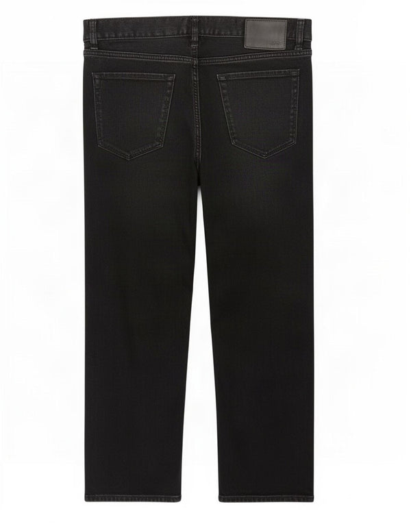 Hugo Boss Mens Straight Jeans W38 L32 Algodão Preto