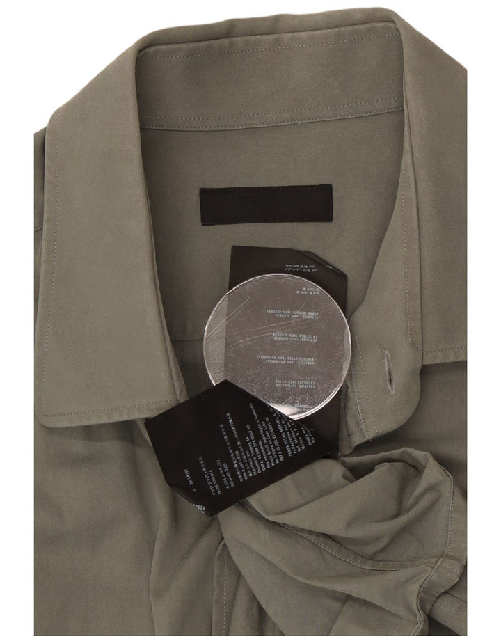 Camisa masculina Prada XL algodão cáqui