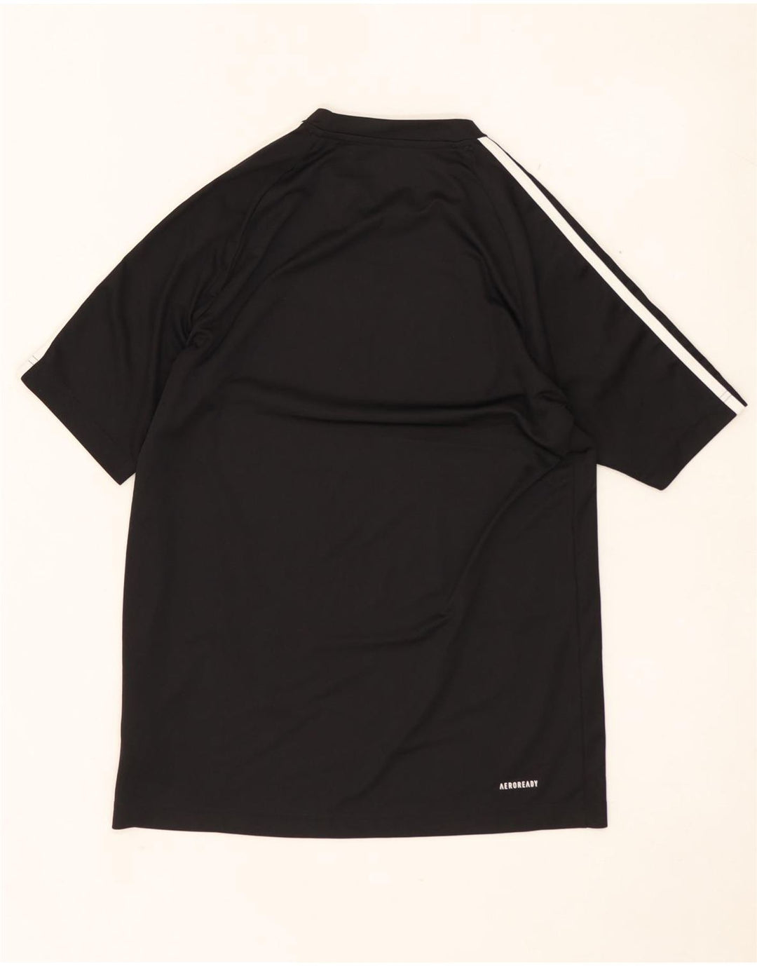ADIDAS Mens Aeroready T-Shirt Top Pequeno Poliéster Preto