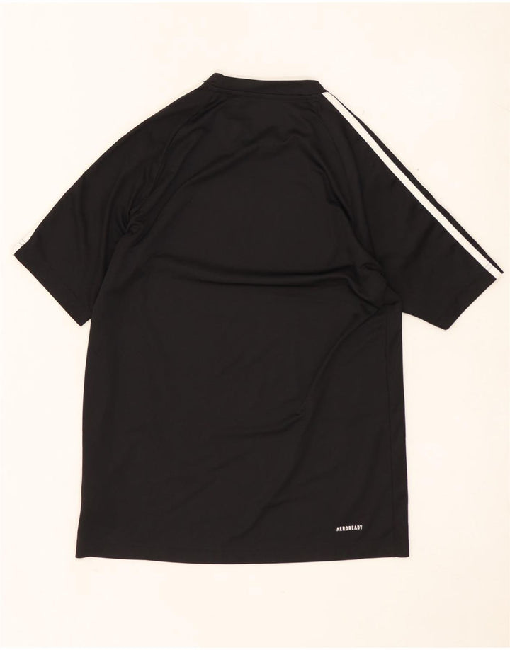 ADIDAS Mens Aeroready T-Shirt Top Pequeno Poliéster Preto