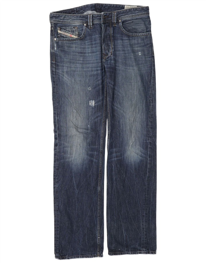Jeans retos masculinos Diesel W32 L32 algodão azul