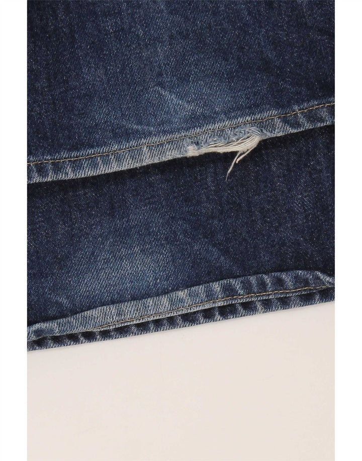 Diesel Mens Straight Jeans W38 L30 Azul Marinho Algodão