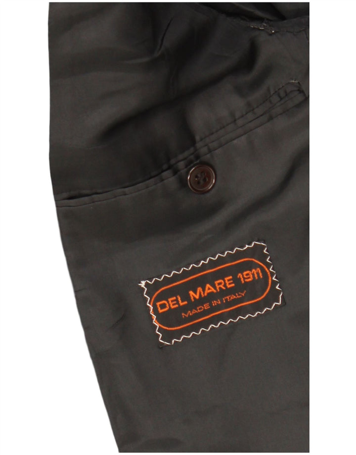 Jaqueta blazer masculina DEL MARE 1911 com 1 botão Reino Unido 38 médio preto