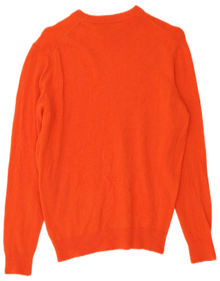 Zara Suéter masculino com gola redonda pequeno laranja