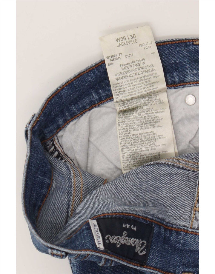 Wrangler Masculino Jacksville Bootcut Jeans W36 L30 Azul Algodão