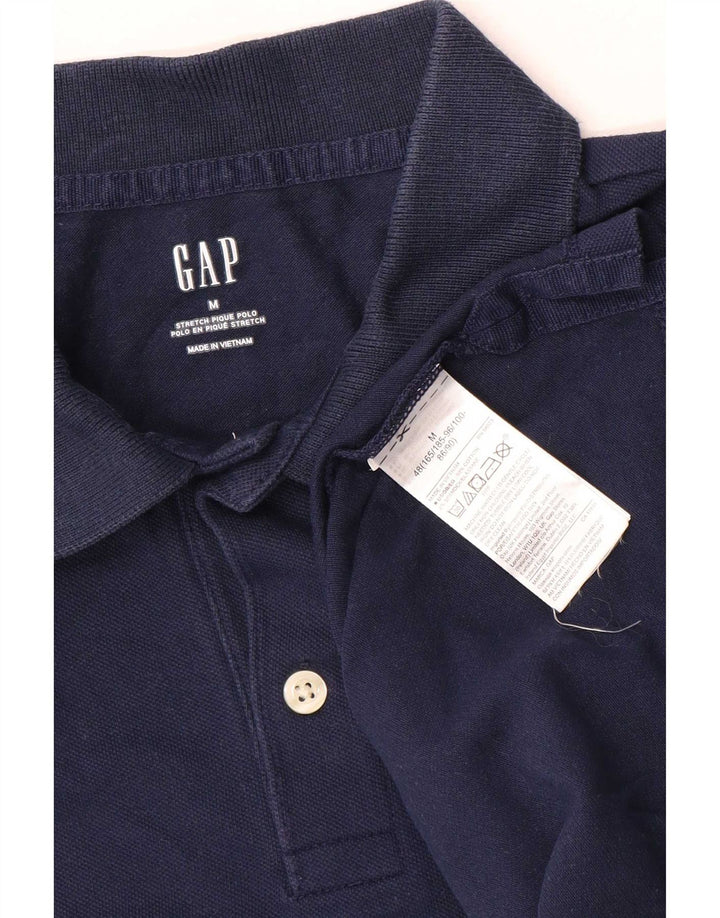 Camisa polo masculina Gap de algodão azul marinho médio