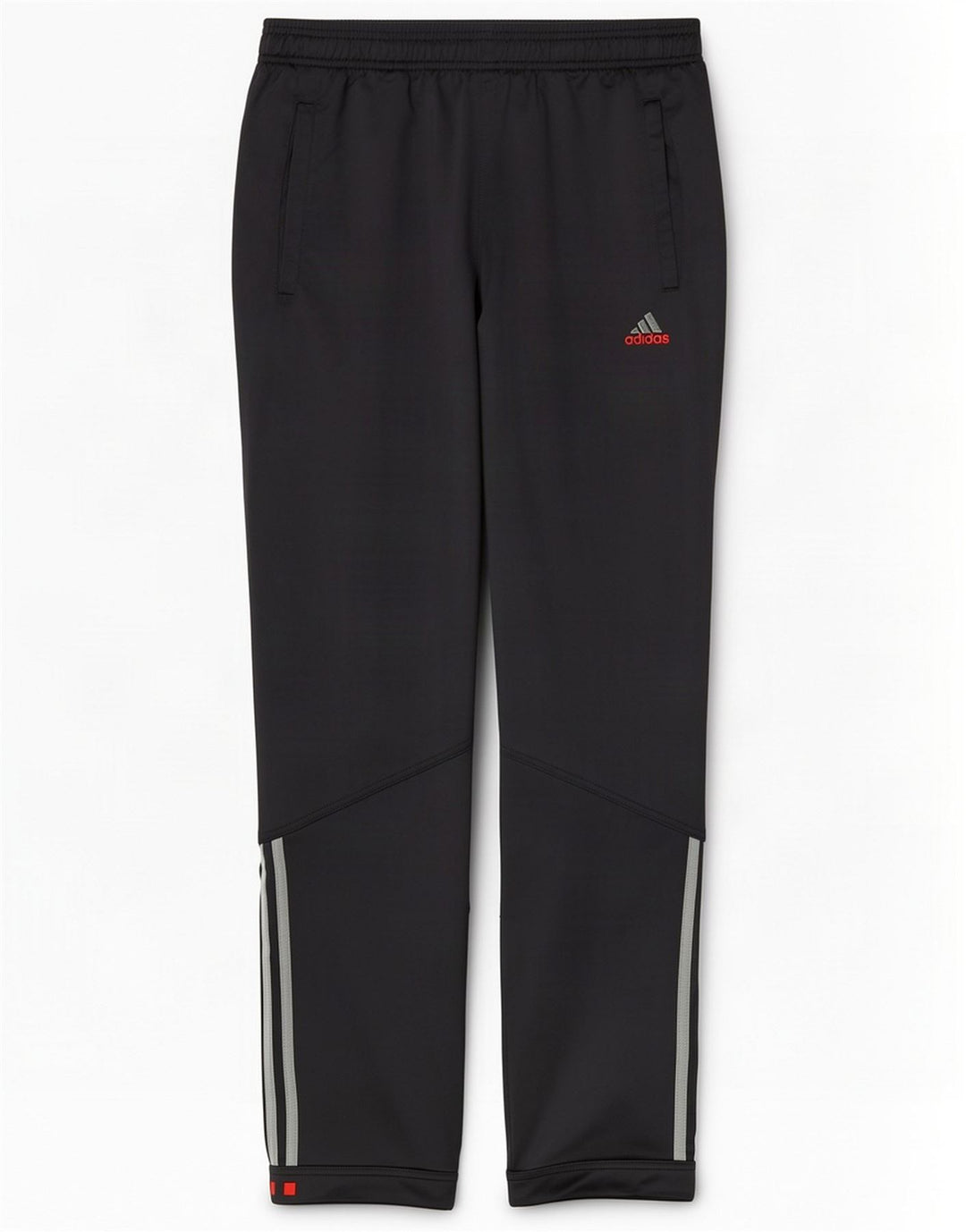 Calças de treino masculinas Adidas UK 38/40 poliéster preto médio