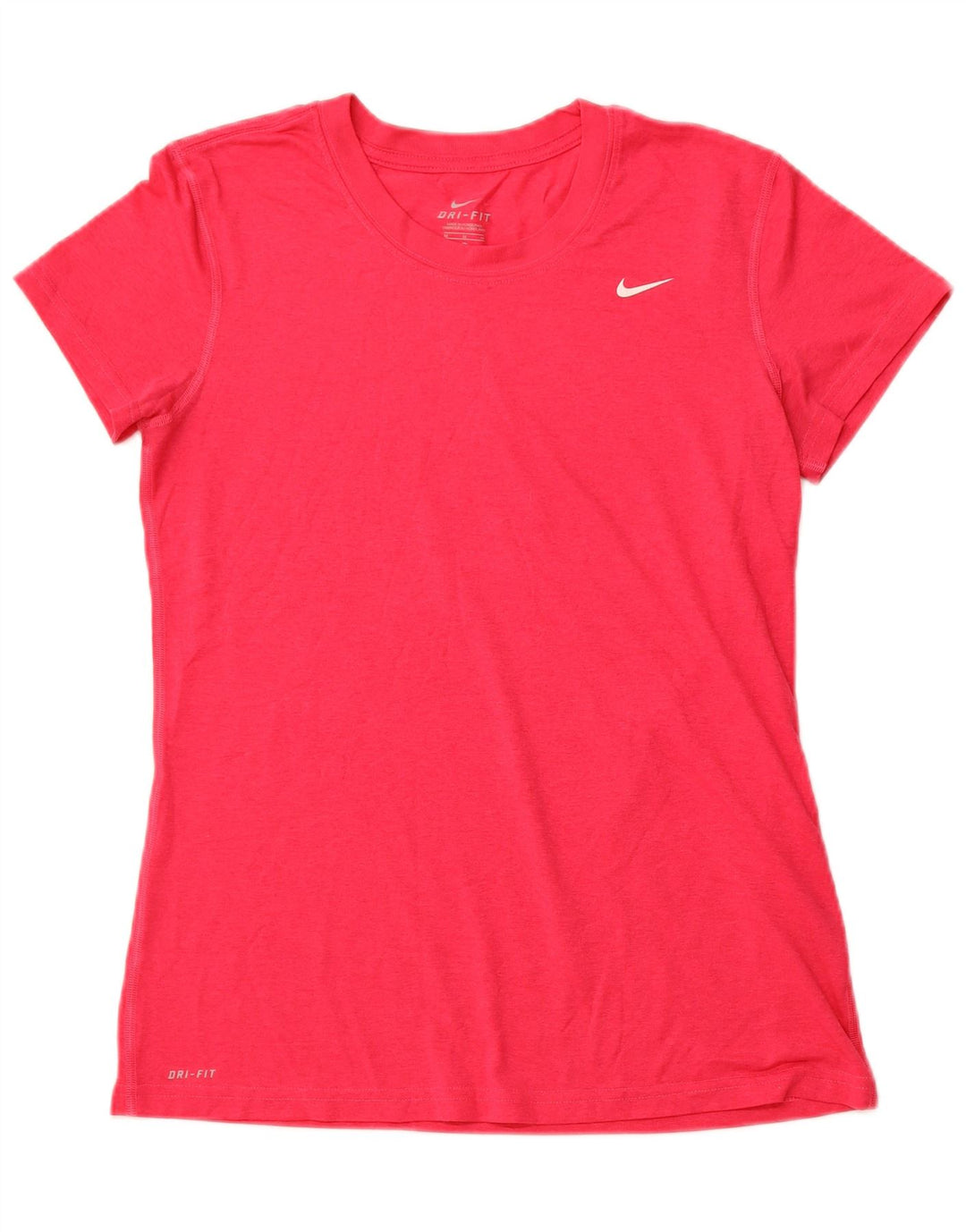 Camiseta feminina NIKE Dri Fit UK 12 médio rosa poliéster