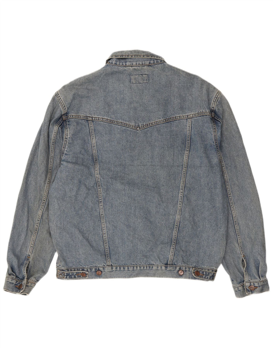 Jaqueta jeans Wrangler masculina UK 42 XL algodão azul