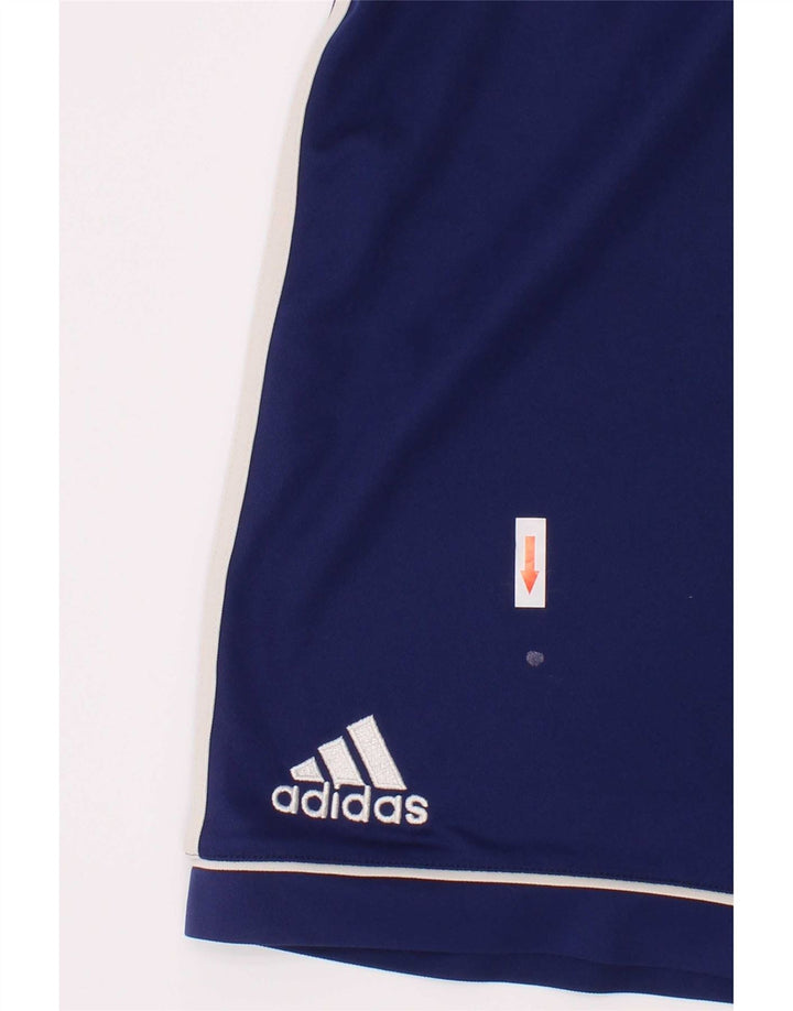 Calções desportivos Adidas Boys Climalite 13-14 anos azul poliéster