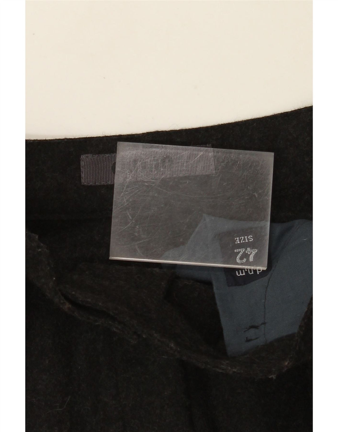 Saia evasê feminina VINTAGE IT 42 médio W26 lã preta