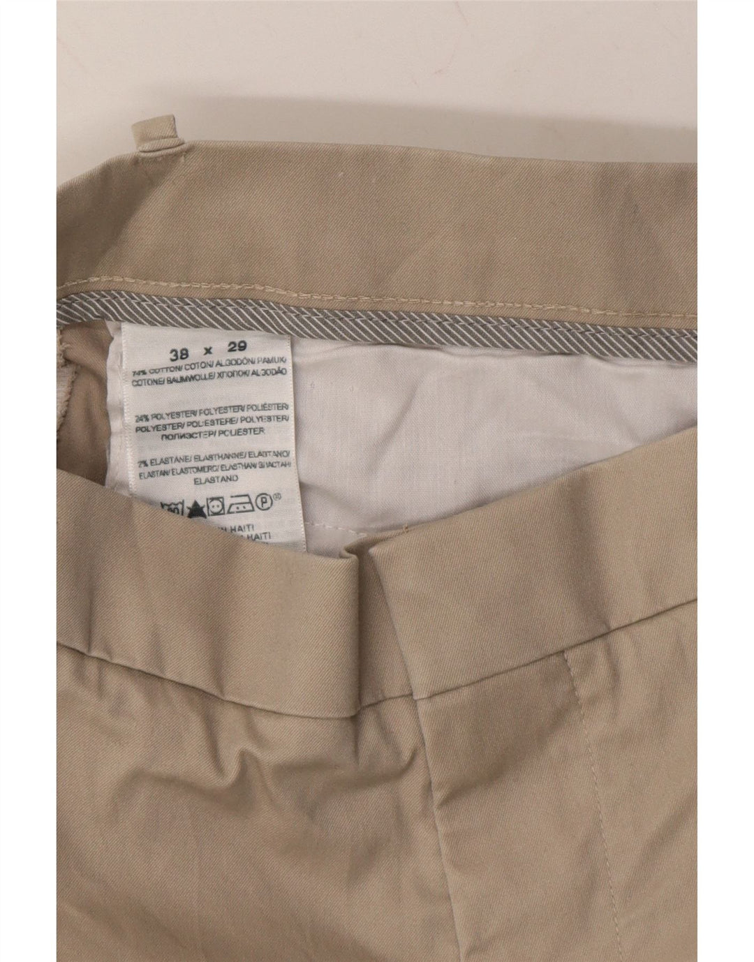 DOCKERS Mens Straight Chino Trousers W38 L29 Beige Cotton Vintage Dockers and Second-Hand Dockers from Messina Hembry 