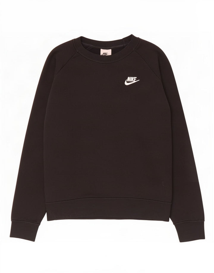 Moletom feminino Nike Jumper UK 14 médio preto algodão