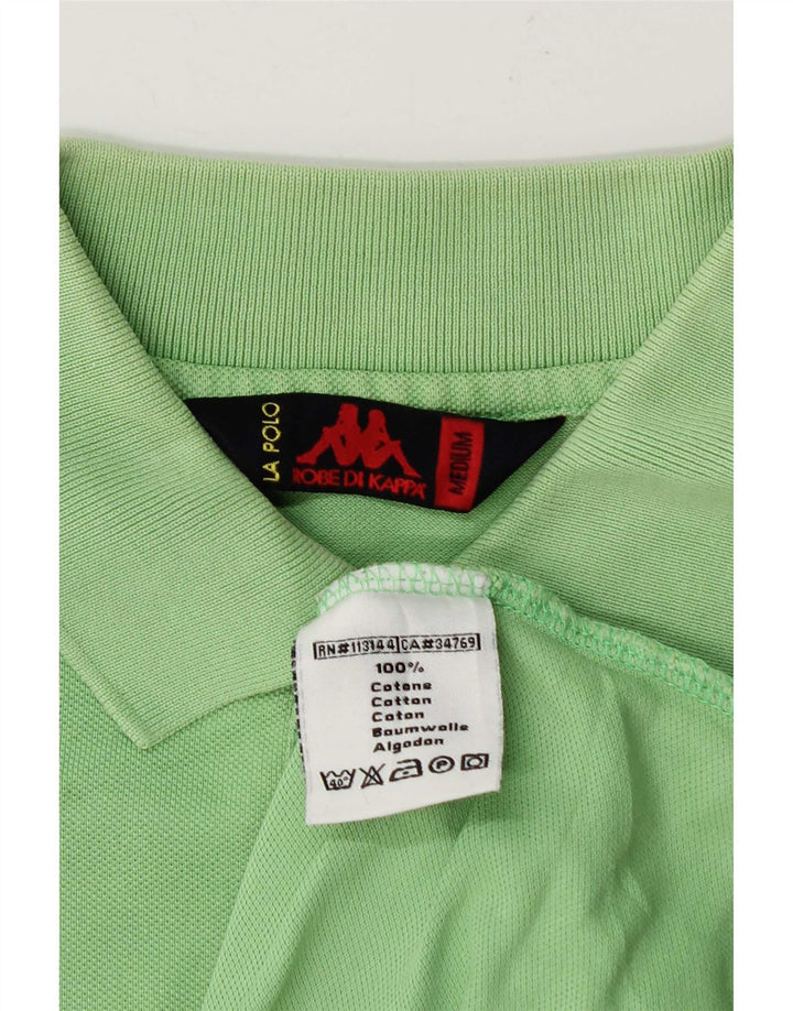 Camisa polo masculina Kappa algodão verde médio