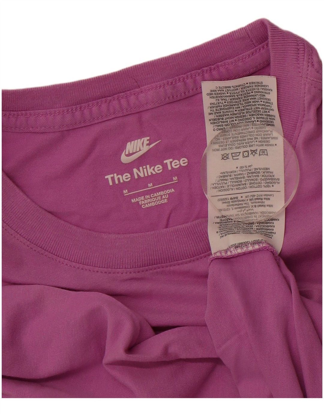 Camiseta masculina NIKE Top Médio Roxo Algodão