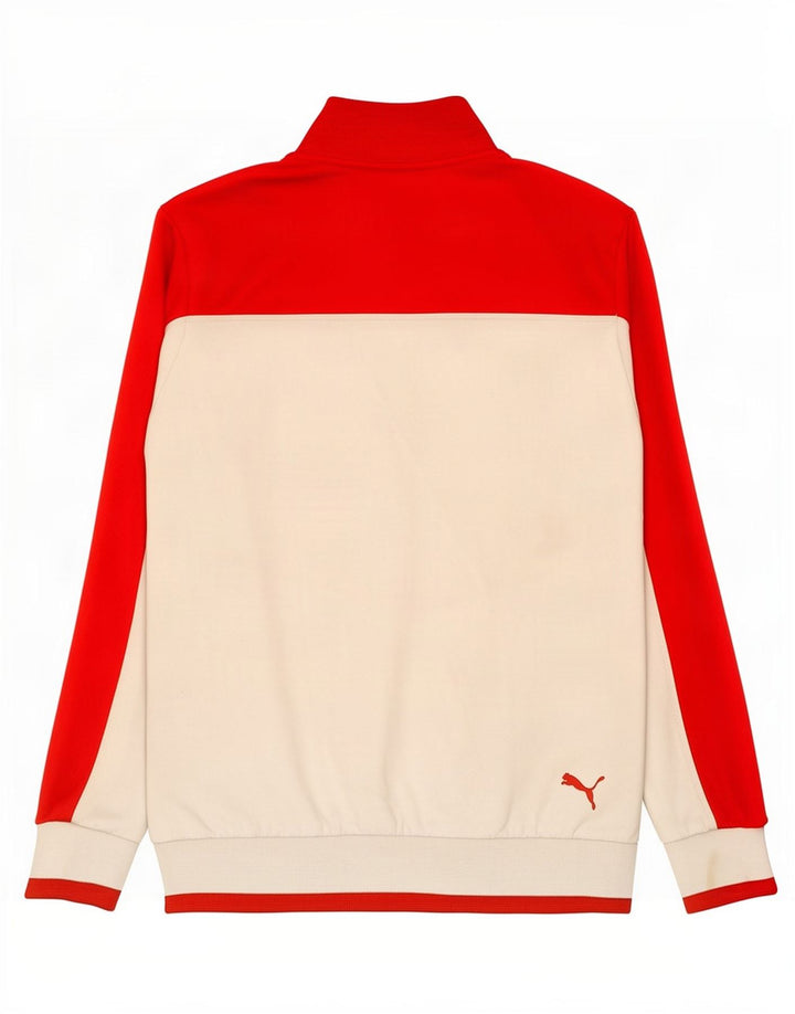 Puma Mens Tracksuit Top Jacket XS Branco Colourblock Poliéster