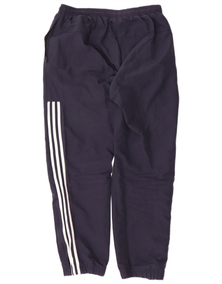 Calças de treino masculinas ADIDAS joggers grandes poliéster azul marinho