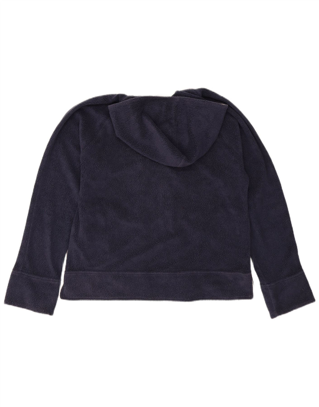 Jaqueta de lã com capuz feminina Nike US 12/14 grande poliéster azul marinho