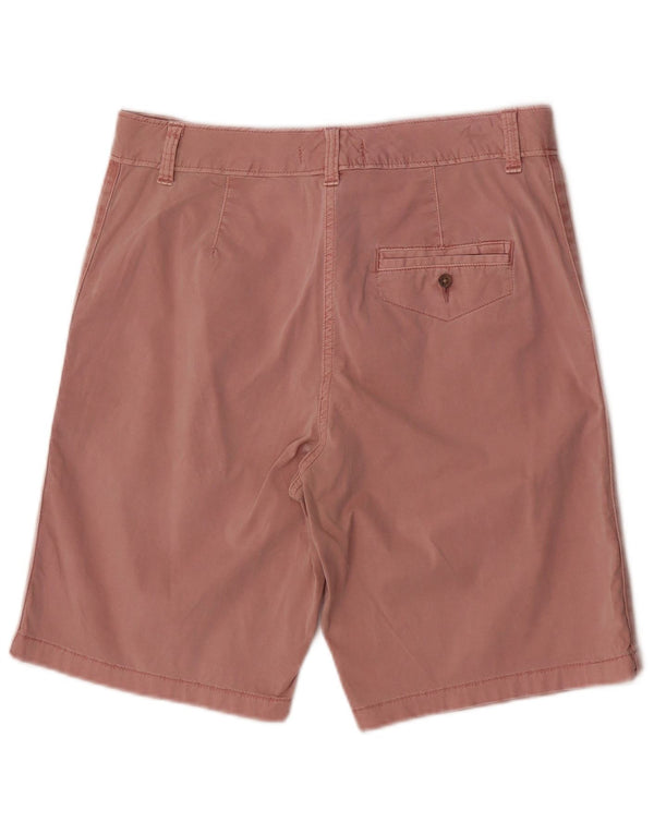 Shorts chino feminino Marks & Spencer UK 10 pequeno W28 algodão rosa