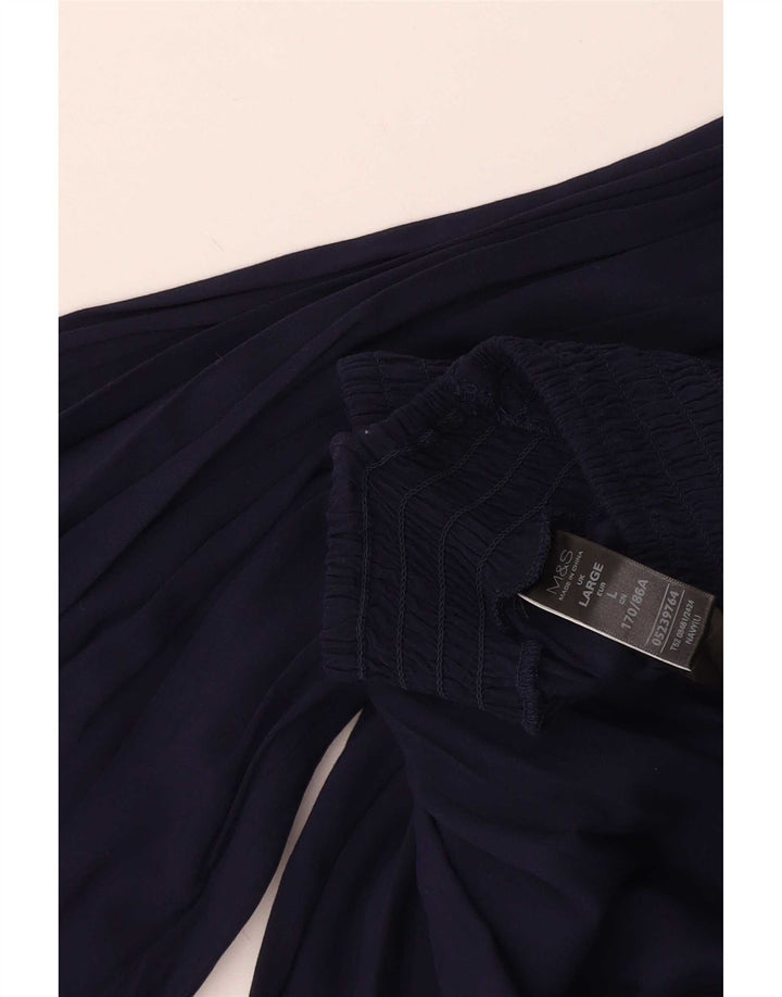 Calça jogger feminina Marks & Spencer grande W30 L23 azul marinho