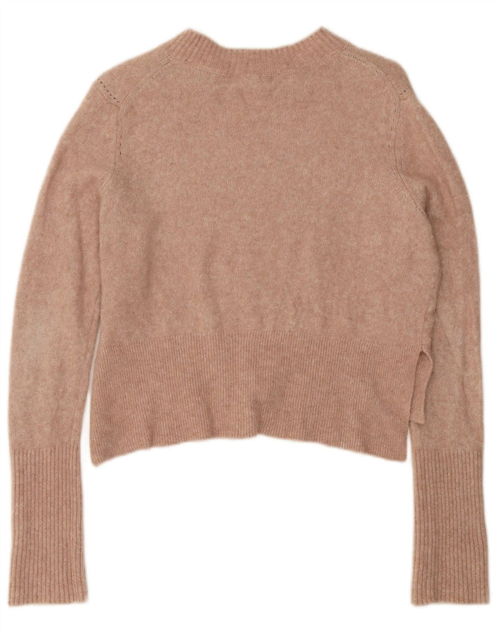 Suéter feminino com gola canoa ALL SAINTS Reino Unido 14 rosa médio