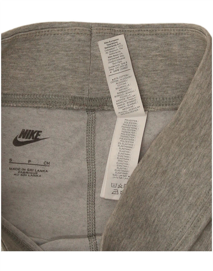 Leggings Nike Femininas Graphic UK 10 Pequenas Cinza Algodão