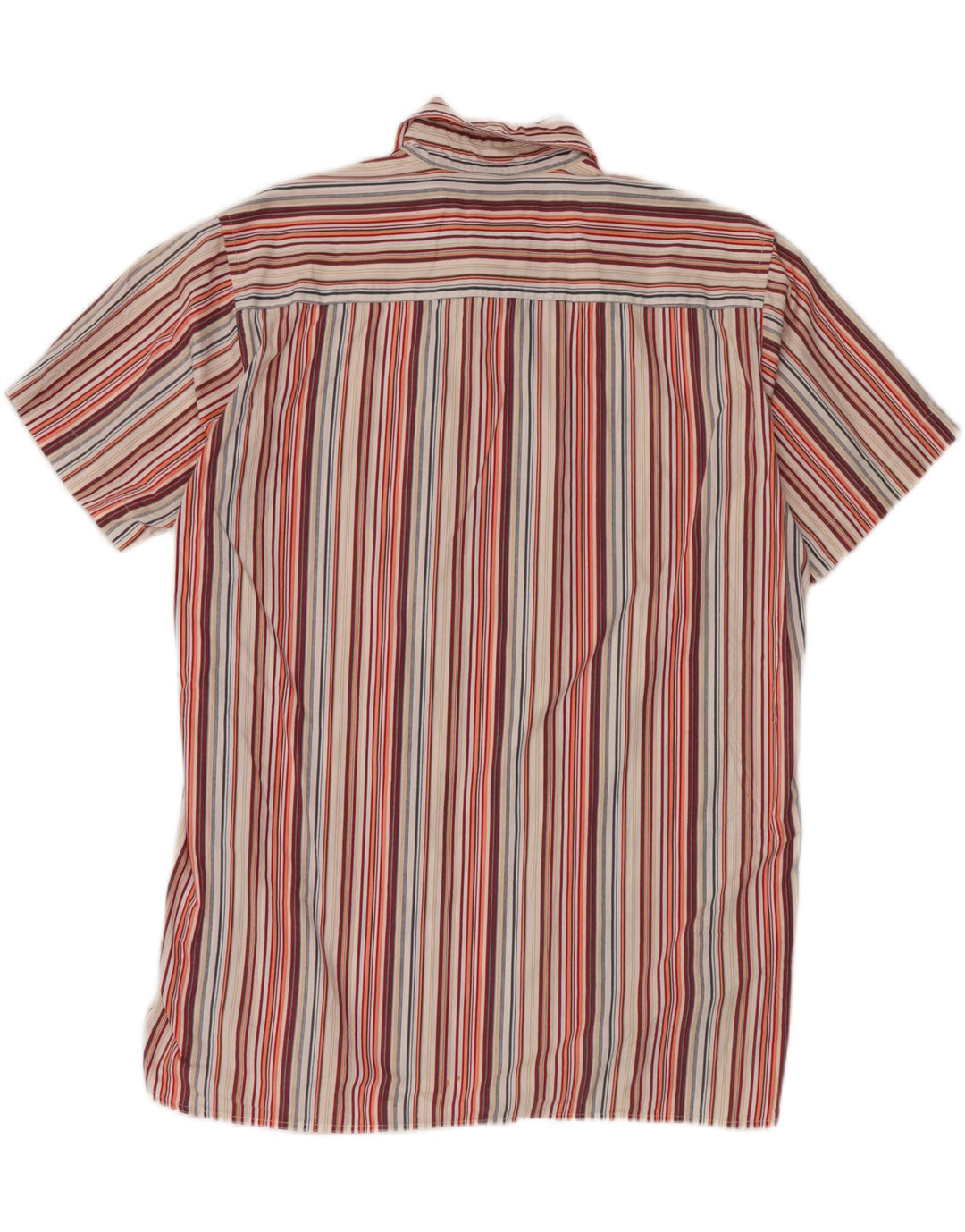 Camisa masculina de manga curta TOM TAILOR 2XL algodão listrado multicolorido