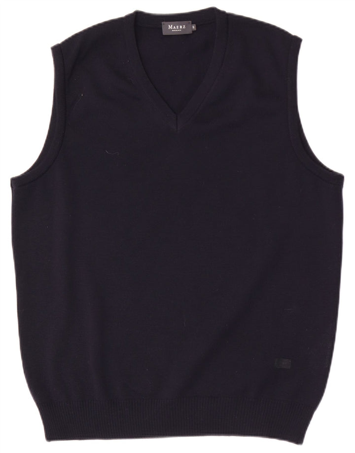 Regata masculina Maerz Muenchen com colete IT 50 lã azul marinho médio
