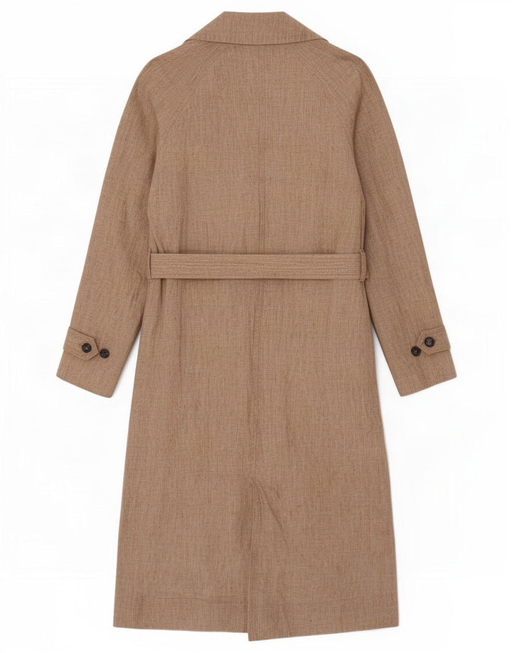 Casaco impermeável feminino Massimo Dutti Reino Unido 10 pequeno bege