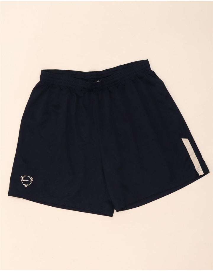 Shorts esportivos masculinos Nike XL azul marinho colorblock poliéster