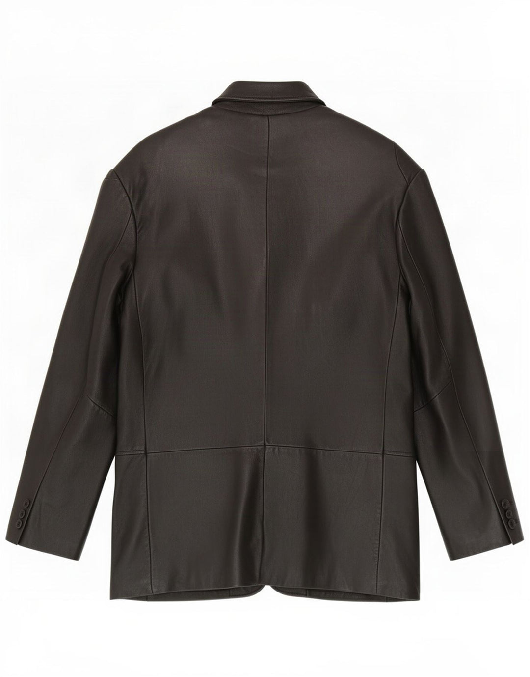 Jaqueta blazer masculina de couro com 3 botões Kartel Reino Unido 40 grande preta