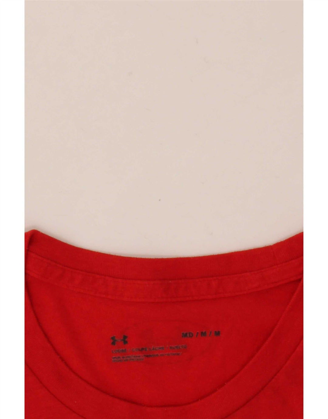 Camiseta gráfica masculina Under Armour Top médio vermelho