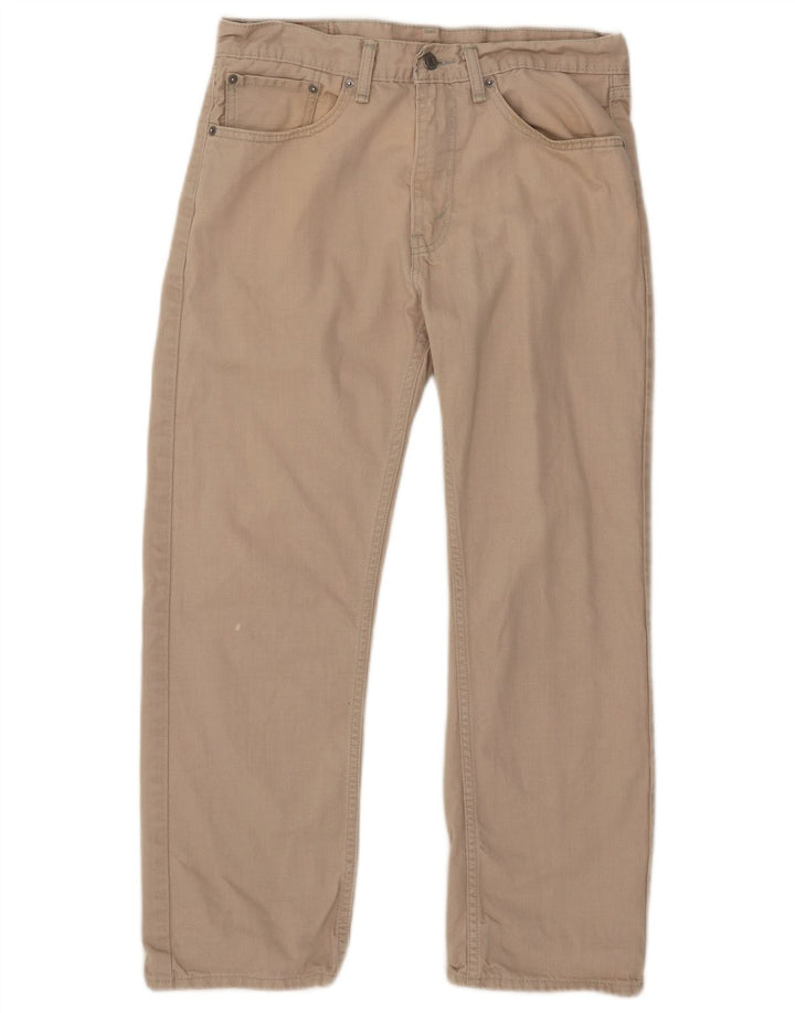 Levi's Masculino 505 Straight Jeans W33 L26 Algodão Bege