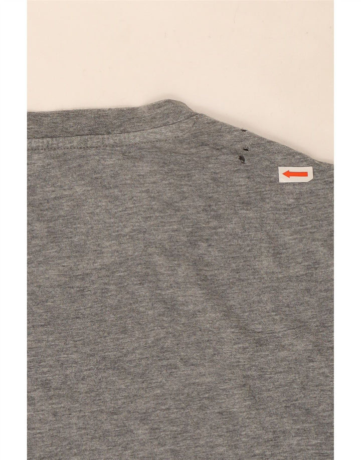 Camiseta masculina Puma Graphic 2XL cinza manchada