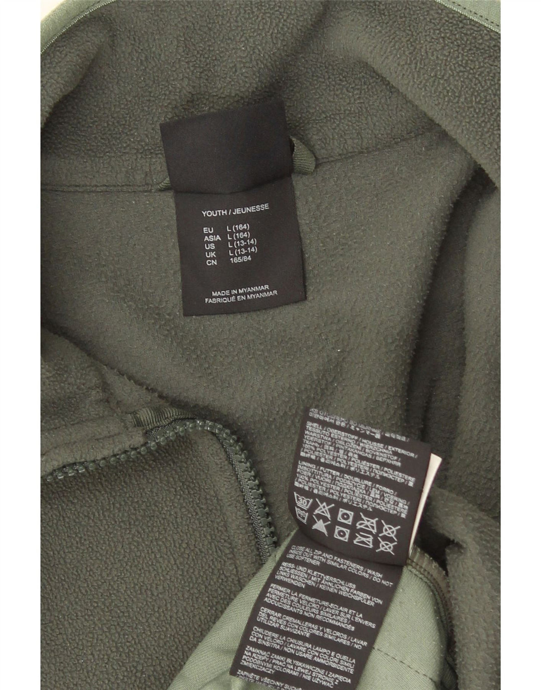 Jaqueta de lã feminina Jack Wolfskin 13-14 anos grande poliéster cáqui