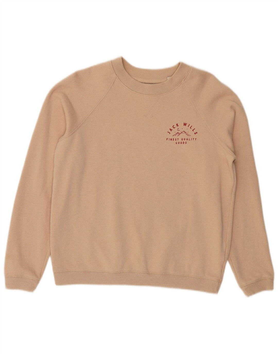 Suéter feminino JACK WILLS Reino Unido 12 algodão bege médio