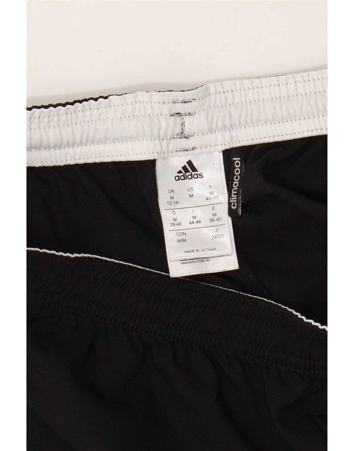 Adidas Womens Climacool Sport Shorts UK 12/14 Médio Preto Poliéster